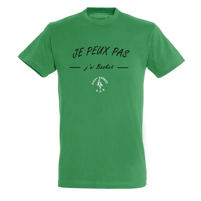 T-shirt adulte je peux pas j'ai basket