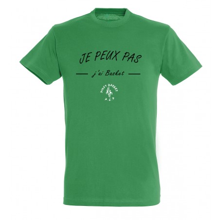 T-shirt adulte je peux pas j'ai basket