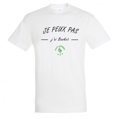 T-shirt enfant je peux pas j'ai basket