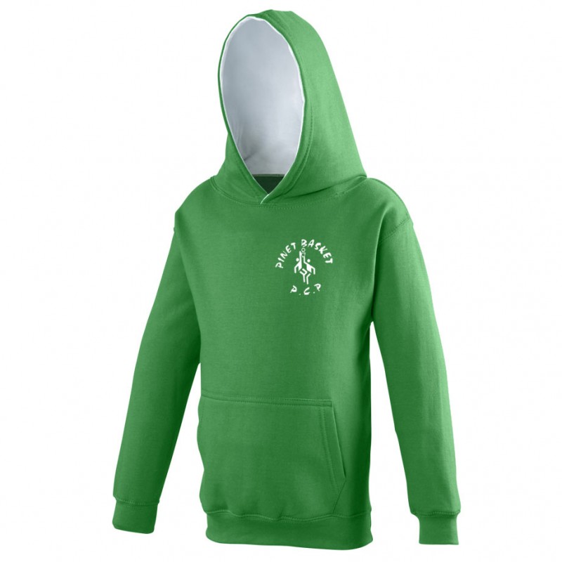 Sweat capuche contrastée enfant