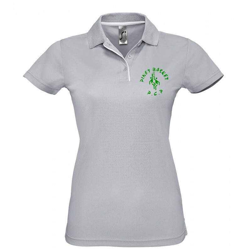 Polo polyester femme